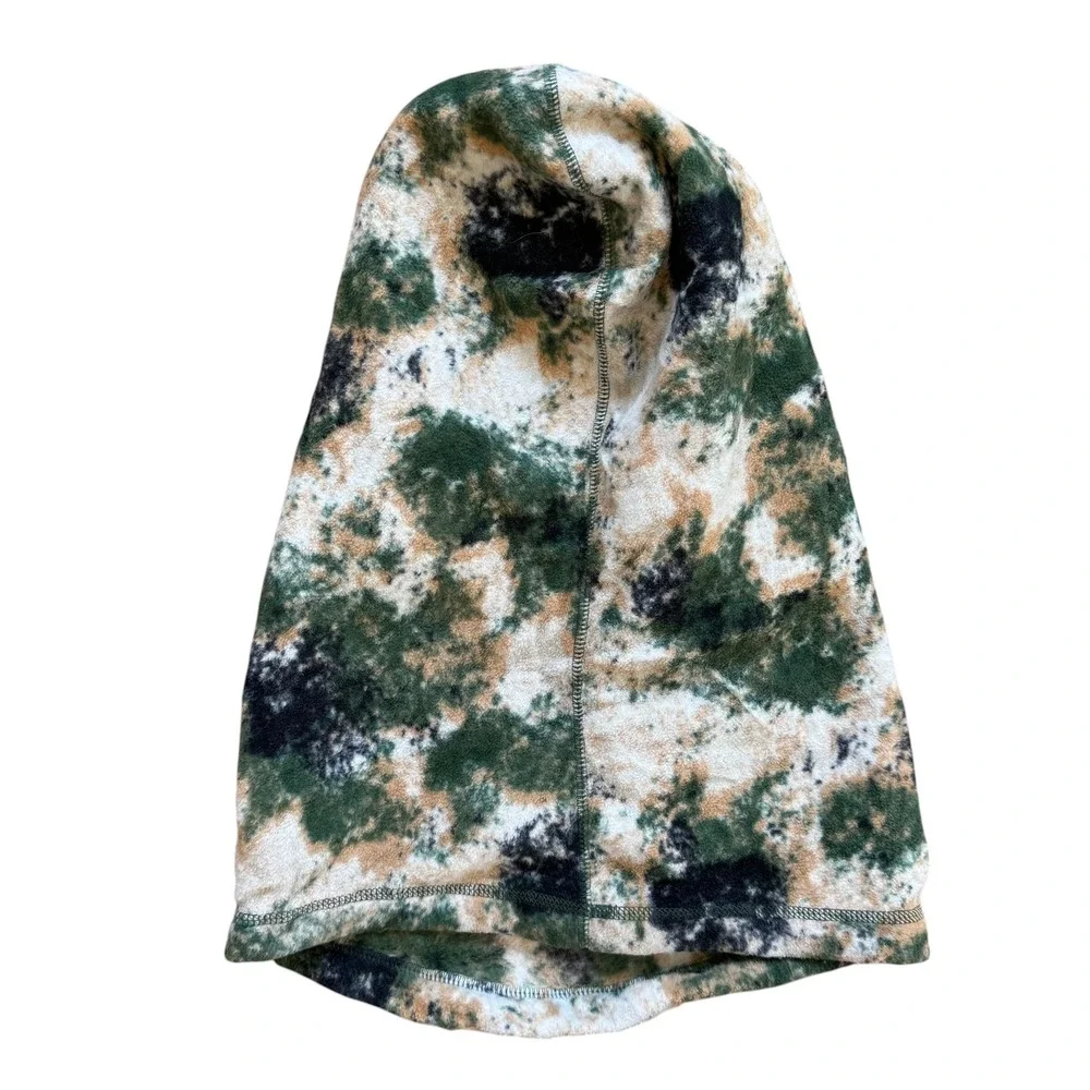 The North Face Whimzy Powder Hood Fleece Balaclava Green Tie Dye Unisex S/M